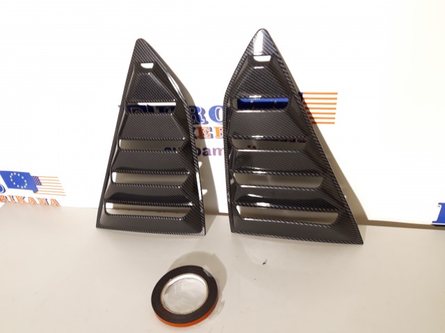 Rear Side Window Louver Cover Side Vent Carbon Fiber